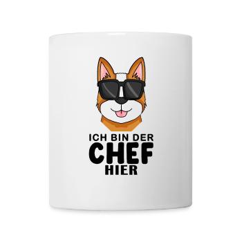 Cool Hund Deutscher Welsh Corgi Pembroke Chef - Tasse - Weiß - Vorne