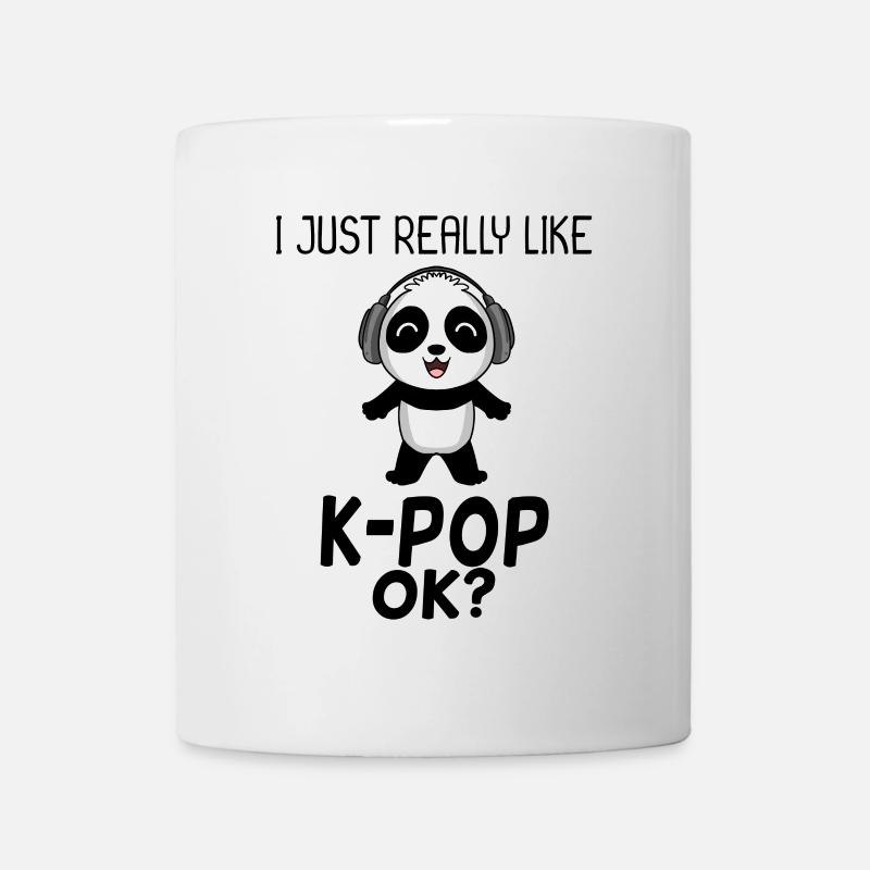 k Pop Spruch Panda - Tasse - Weiß