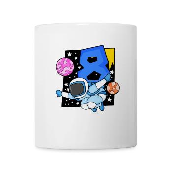 8 years old Young astronaut - Mug - white - Front