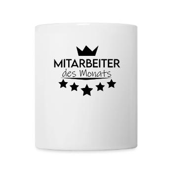 Mitarbeiter Des Monats Lustig Büro Arbeit Geschenk - Tasse - Weiß - Vorne