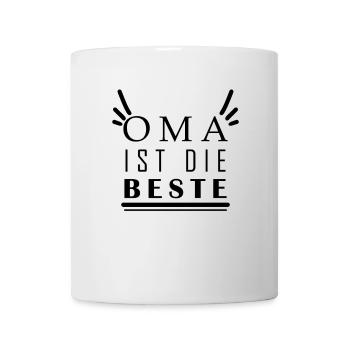 Oma ist die Beste - Tasse - Weiß - Vorne