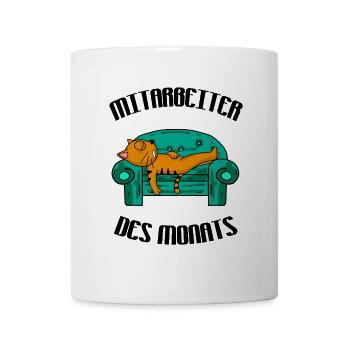 Mitarbeiter Des Monats Lustig Büro Arbeit Geschenk - Tasse - Weiß - Vorne