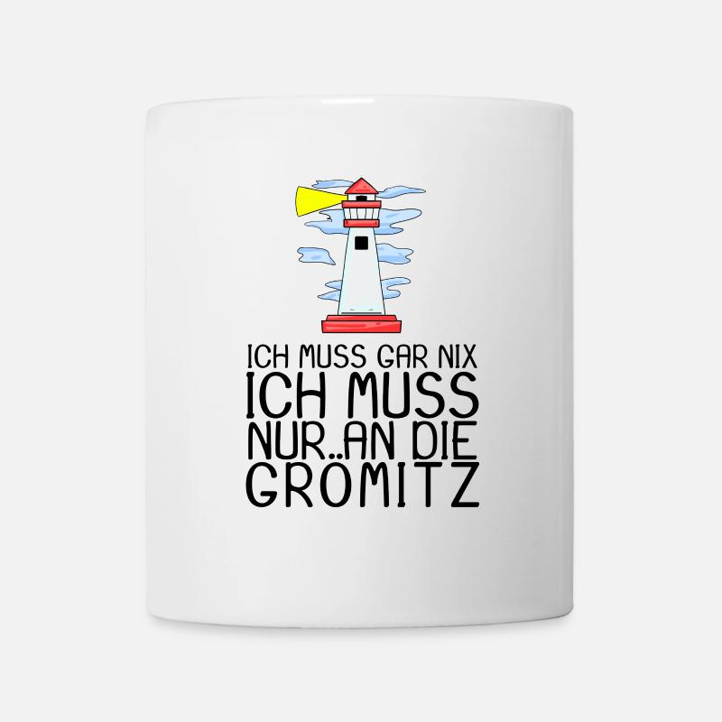 Grömitz Spruch Sprüche - Tasse - Weiß