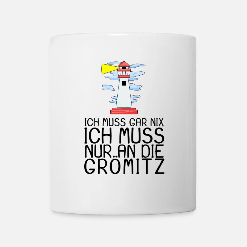 Grömitz Spruch Sprüche - Tasse - Weiß