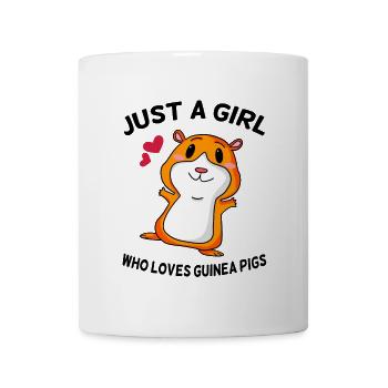 Cochon d’Inde disant fille - Mug blanc - blanc - Devant