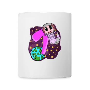 7th Birthday - 7 Years Astronaut Girl Gift - Mug - white - Front