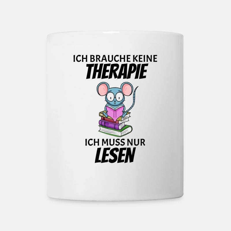 Lesen Buch Bücher Leser Geschenk - Tasse - Weiß