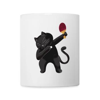 Table Tennis Katze Pingpong Outfit Cat Tischtennis - Mug blanc - blanc - Devant