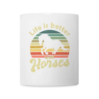 Horse Horses - Mug - white - Front