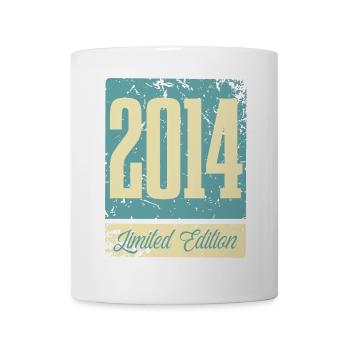 2014 Born Birthday Year of birth - Mug - white - Front