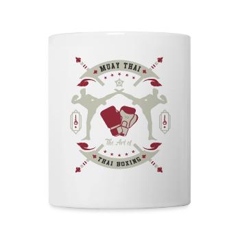 Muay Thai Boxen Kickboxen Art of Thai Boxing - Tasse - Weiß - Vorne