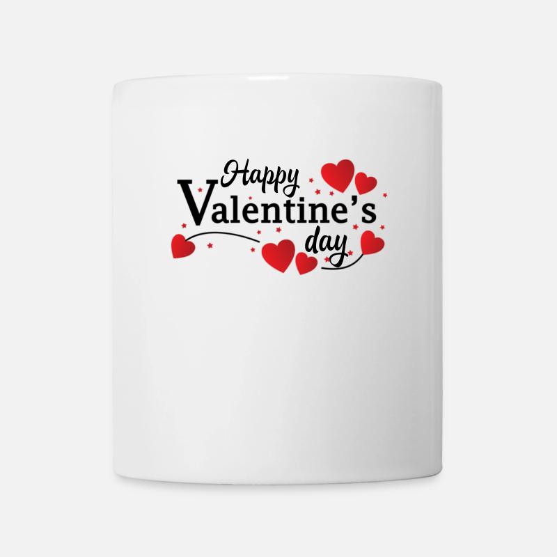 Saint-Valentin, Saint-Valentin, Saint-Valentin - Mug blanc - blanc