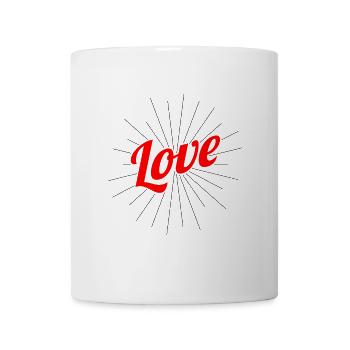 Saint-Valentin, Saint-Valentin, Saint-Valentin - Mug blanc - blanc - Devant