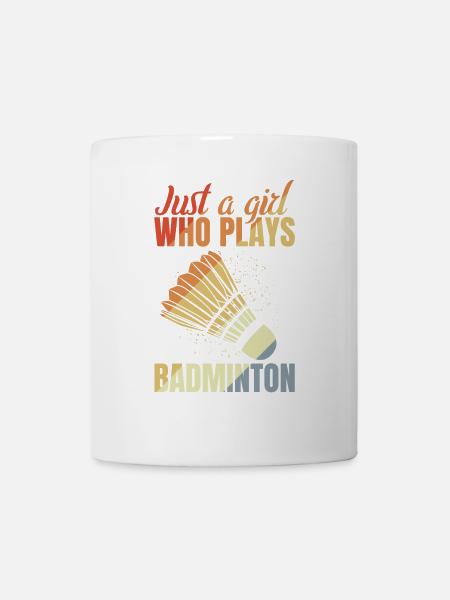 Badmintonspielerin - Tasse - Weiß