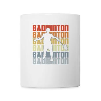 Badminton Spieler - Tasse - Weiß - Vorne