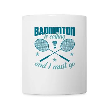Badminton Witz - Tasse - Weiß - Vorne