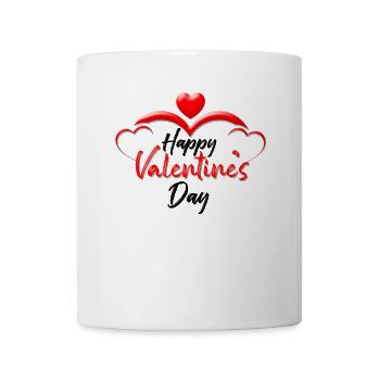 Valentinstag, Valentinstag, Valentinstag - Tasse - Weiß - Vorne