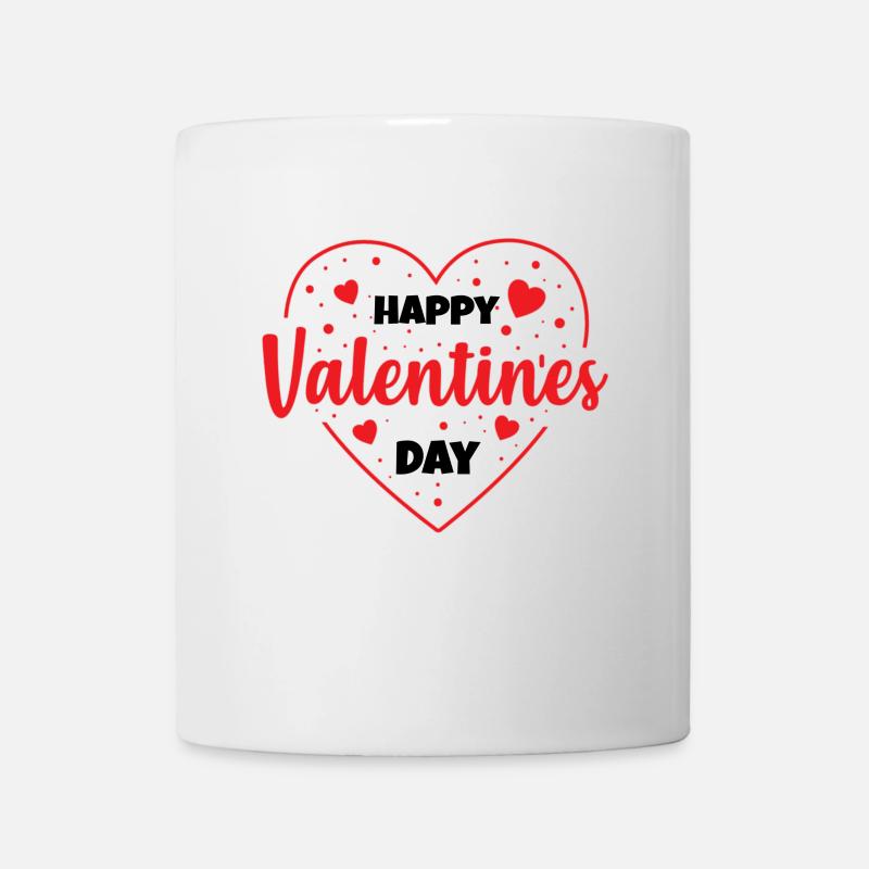 Saint-Valentin, Saint-Valentin, Saint-Valentin - Mug blanc - blanc