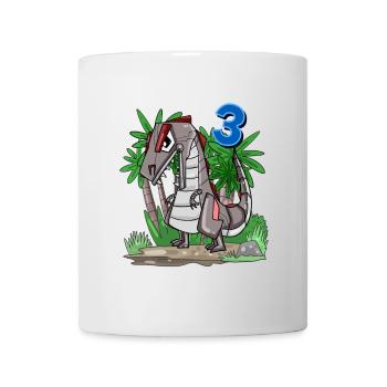 3 Jahre alt - 3. Geburtstag mit Tier Motiv - Tasse - Weiß - Vorne
