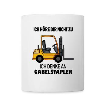 Staplerfahrer Gabelstapler Lager Logistik - Tasse - Weiß - Vorne