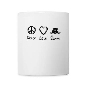 Ich liebe Schwimmen - Tasse - Weiß - Vorne