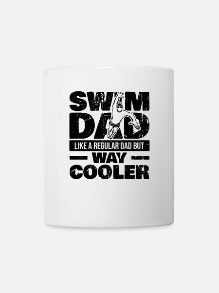 Schwimmer Vater - Tasse - Weiß