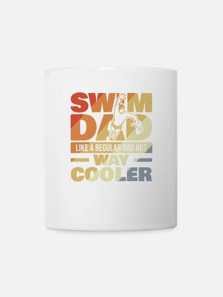 Schwimm Dad - Tasse - Weiß