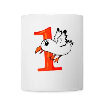 1 year old - School enrollment - Seagull motif - Winner - Mug - white - Front
