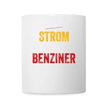 Strom sparen Verbrenner Benziner fahren Tuning Fun - Tasse - Weiß - Vorne