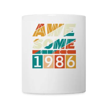 1986 Geboren Geburtstag Geburtsjahr Vintage - Tasse - Weiß - Vorne