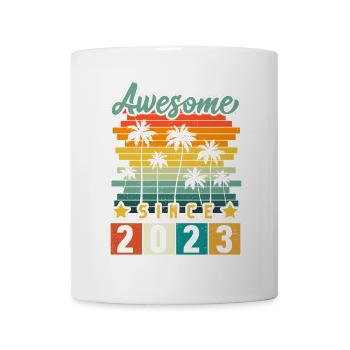 2023 Anniversaire Né Année de naissance millésime - Mug blanc - blanc - Devant