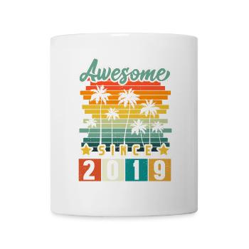 2019 Geboren Geburtstag Geburtsjahr Vintage - Tasse - Weiß - Vorne