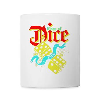 Roi des dés Vintage Illustration - Mug blanc - blanc - Devant