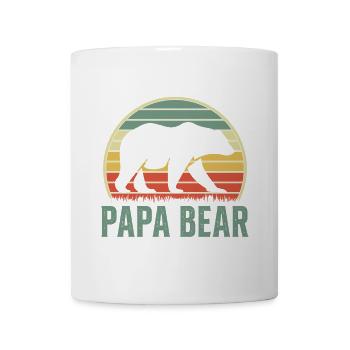 Papa Bear Proud Daddy Proud Dad - Mug - white - Front