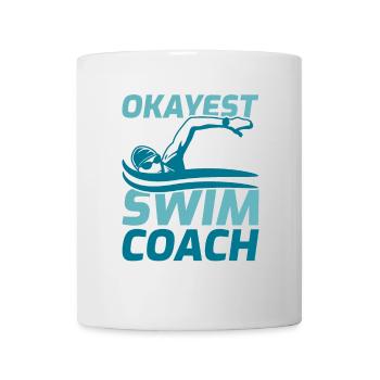 Schwimm Training - Tasse - Weiß - Vorne