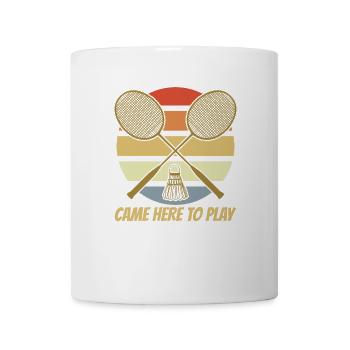 Vintage Badminton - Tasse - Weiß - Vorne