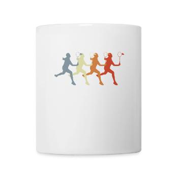 Badminton rétro - Mug blanc - blanc - Devant