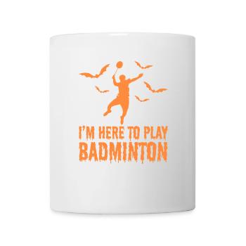 Badminton Halloween - Tasse - Weiß - Vorne