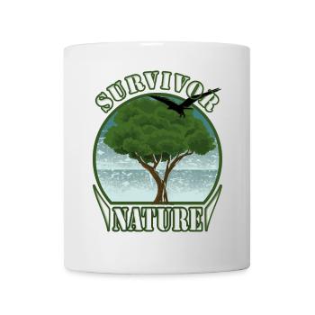Survivalist Nature Tree Eagle Environment - Mug - white - Front