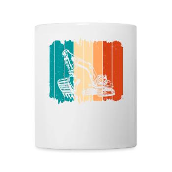 Excavator - Mug - white - Front