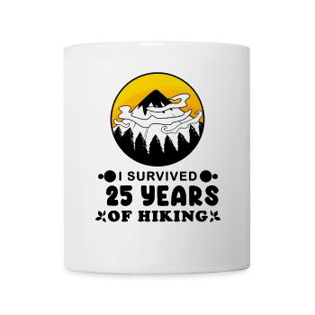 25th birthday hiker 25 years old summit mountains - Mug - white - Front