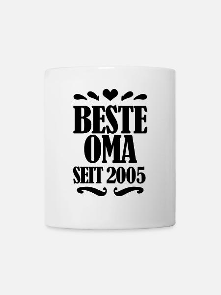 Beste Oma seit 2005 - Geschenk für die beste Oma - Tasse - Weiß