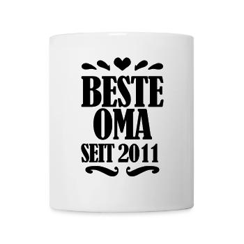 Beste Oma seit 2011 - Geschenk für die beste Oma - Tasse - Weiß - Vorne