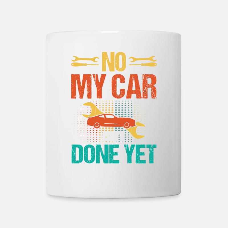 Voiture limitée, pas de wagon - Mug blanc - blanc