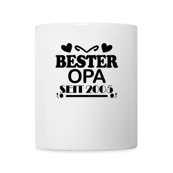 Bester Opa seit 2005 - Tasse - Weiß - Vorne
