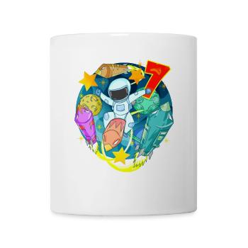 7 ans anniversaire - Mug blanc - blanc - Devant