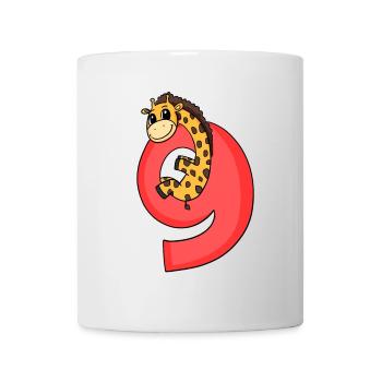 8 Jahre alt - 8. Geburtstag mit Tier Motiv - Tasse - Weiß - Vorne