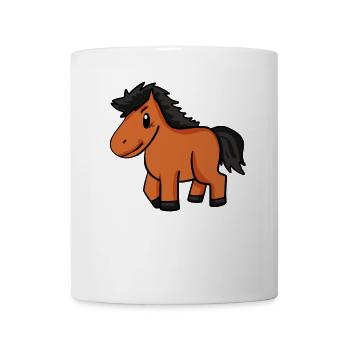 Horse Kids Motif - Mug blanc - blanc - Devant
