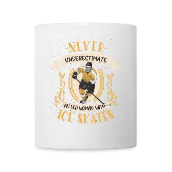 Eishockey Eishockeyspielerin Wintersport Geschenk - Tasse - Weiß - Vorne