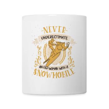 Snowmobile Snowmobile Fun Gift - Mug - white - Front
